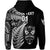 Custom New Zealand Haka Rugby Maori Hoodie Silver Fern Vibes Black LT8 - Wonder Print Shop