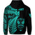 Custom New Zealand Haka Rugby Maori Zip Hoodie Silver Fern Vibes Turquoise LT8 - Wonder Print Shop