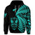 Custom New Zealand Haka Rugby Maori Hoodie Silver Fern Vibes Turquoise LT8 - Wonder Print Shop