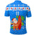 Custom Christmas Hawaii Polo Shirt Santa Claus Surfing Simple Style Blue LT8 - Wonder Print Shop