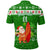 Custom Christmas Hawaii Polo Shirt Santa Claus Surfing Simple Style Green LT8 - Wonder Print Shop