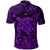 Polynesian Turtle Polo Shirt with Plumeria Flower Unique Style Purple LT8 - Wonder Print Shop