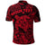 Custom Polynesian Turtle Polo Shirt with Plumeria Flower Unique Style Red LT8 - Wonder Print Shop