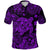 Polynesian Turtle Polo Shirt with Plumeria Flower Unique Style Purple LT8 - Wonder Print Shop