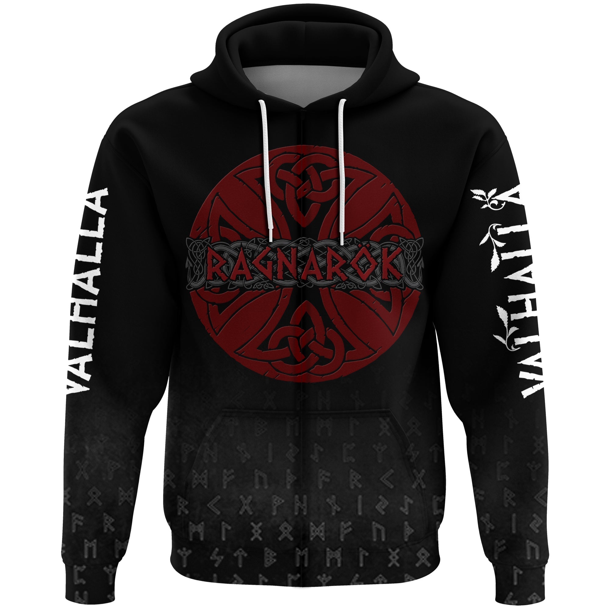 Viking Ragnarok Zip Hoodie RLT12 - Wonder Print Shop