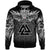 Viking Valkyrie Zip Hoodie - Valknut Pattern RLT12 - Wonder Print Shop