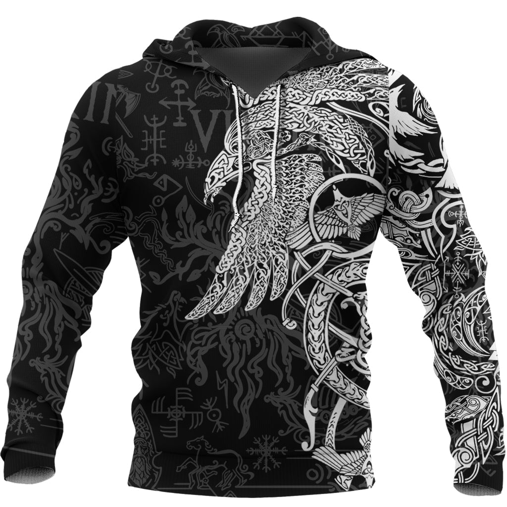 Viking Hoodie Special Raven Tattoo RLT12 - Wonder Print Shop