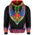 Custom Haiti Hoodie Dashiki Mix Coat Of Arms Black Style LT6 - Wonder Print Shop