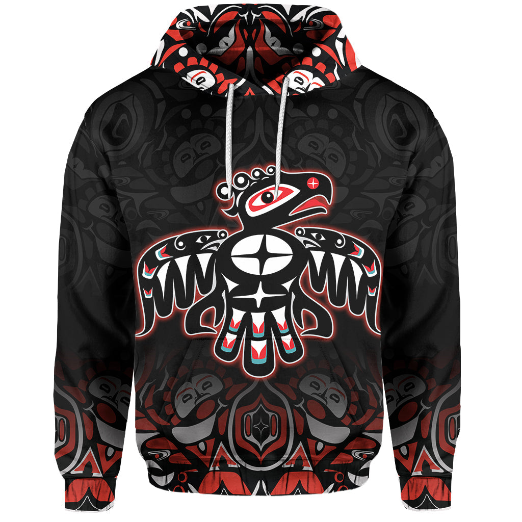 Custom Canada Haida Hoodie Thunderbird LT6 - Wonder Print Shop