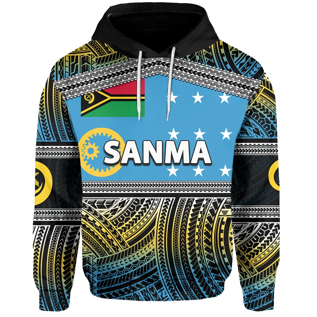 Custom Sanma Province Hoodie Of Vanuatu Polynesian Patterns No.2 LT6 - Wonder Print Shop