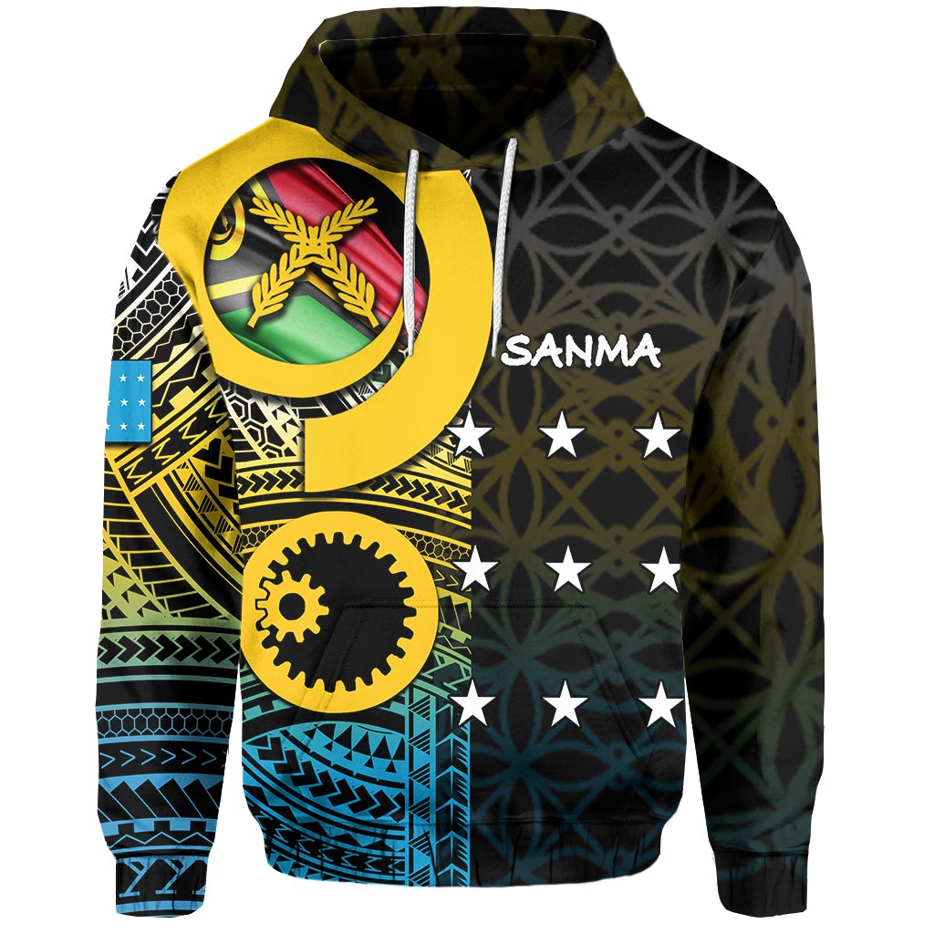 Custom Sanma Province Hoodie Of Vanuatu Pig Tusk LT6 - Wonder Print Shop