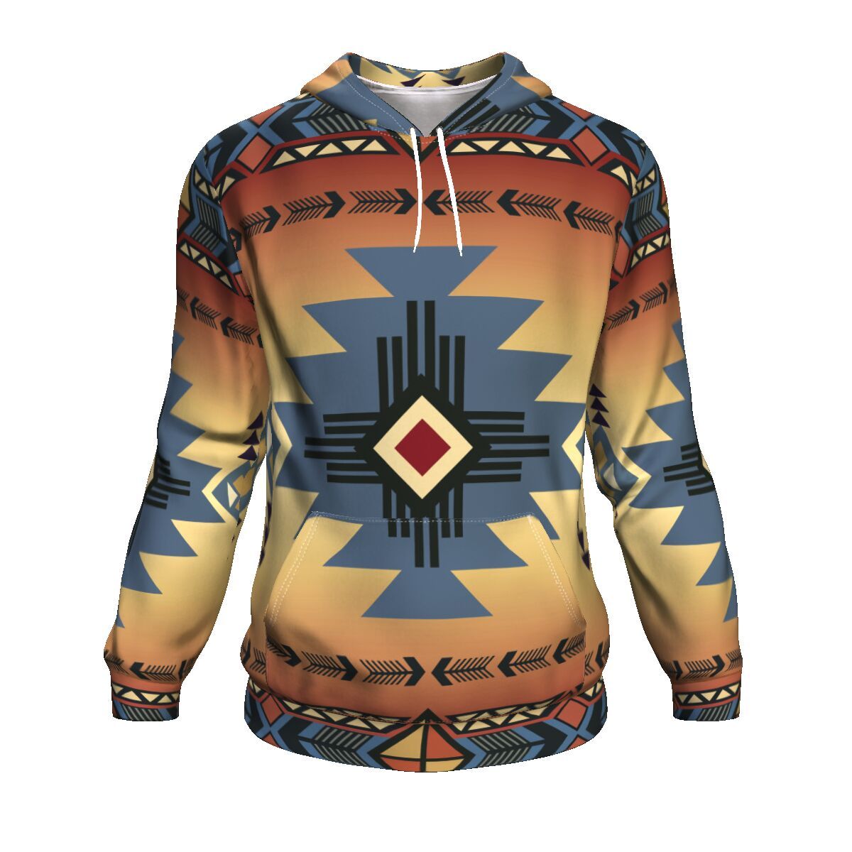 blue-pearl-pattern-native-american-all-over-hoodie