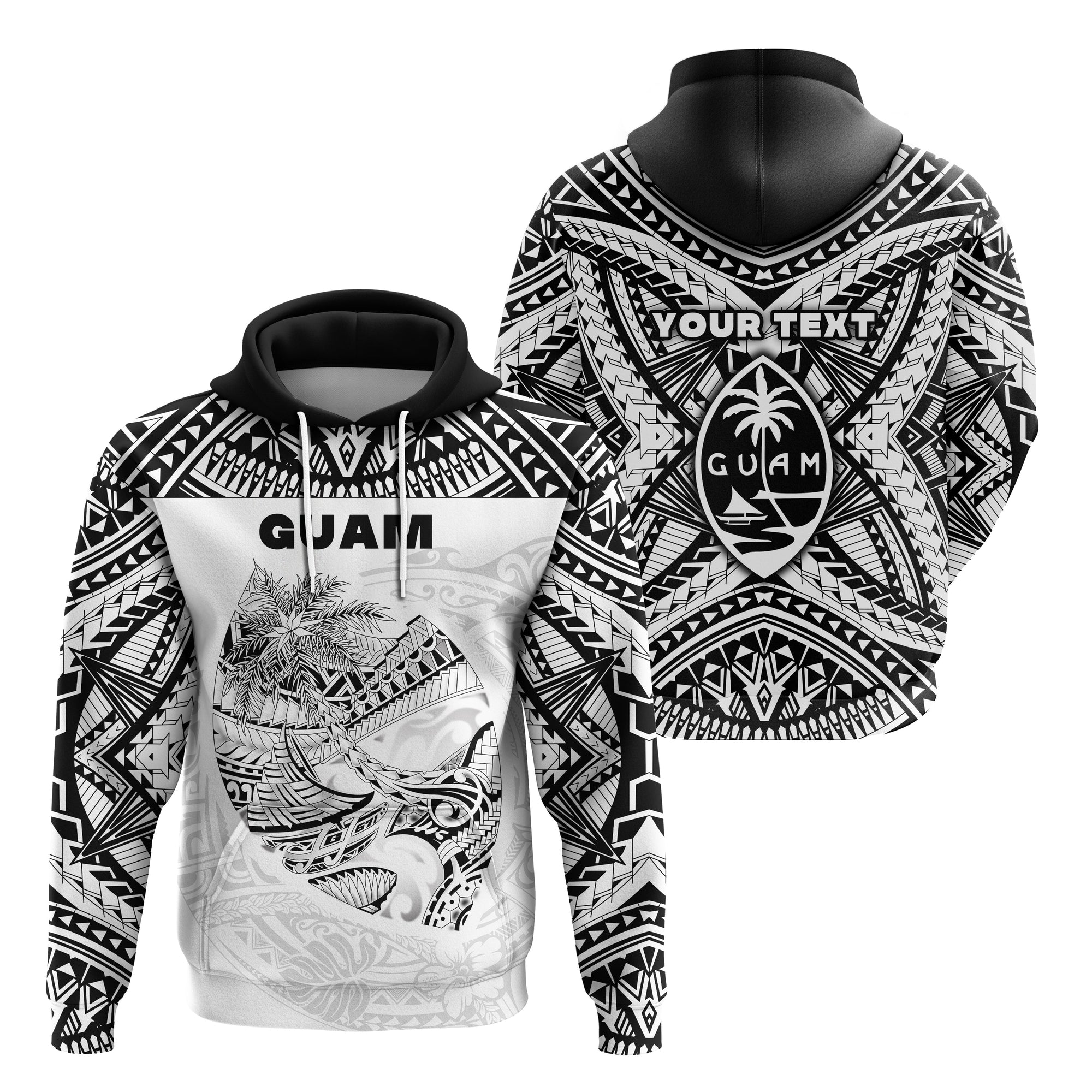 custom-personalised-guam-rugby-hoodie-polynesian-patterns-white