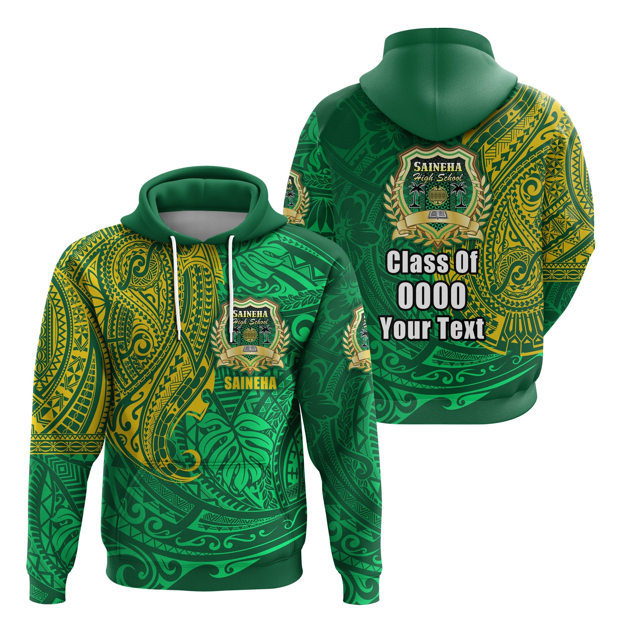 Custom Saineha Tonga Hoodie Polynesian Special Class of LT16 - Wonder Print Shop