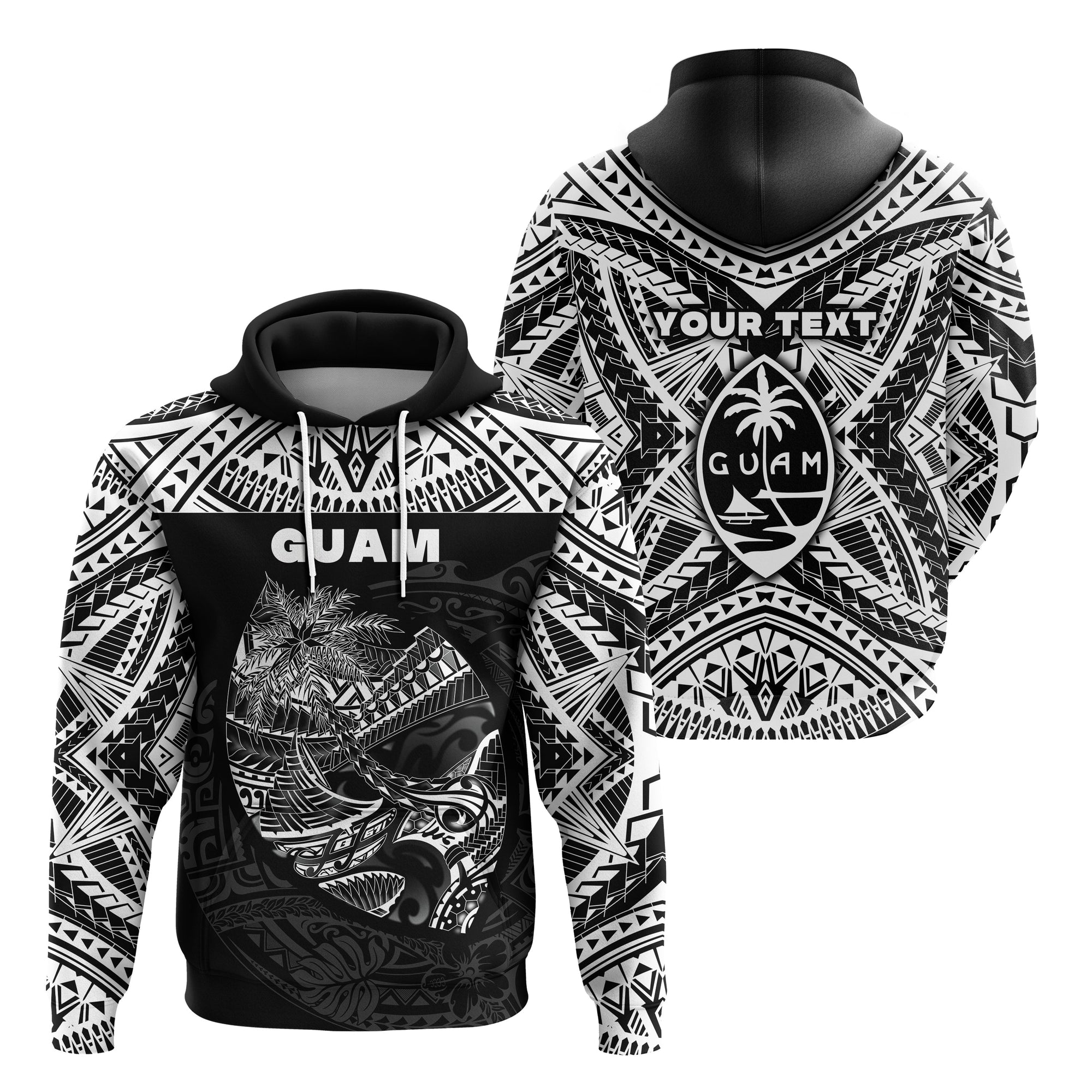 custom-personalised-guam-rugby-hoodie-polynesian-patterns-black