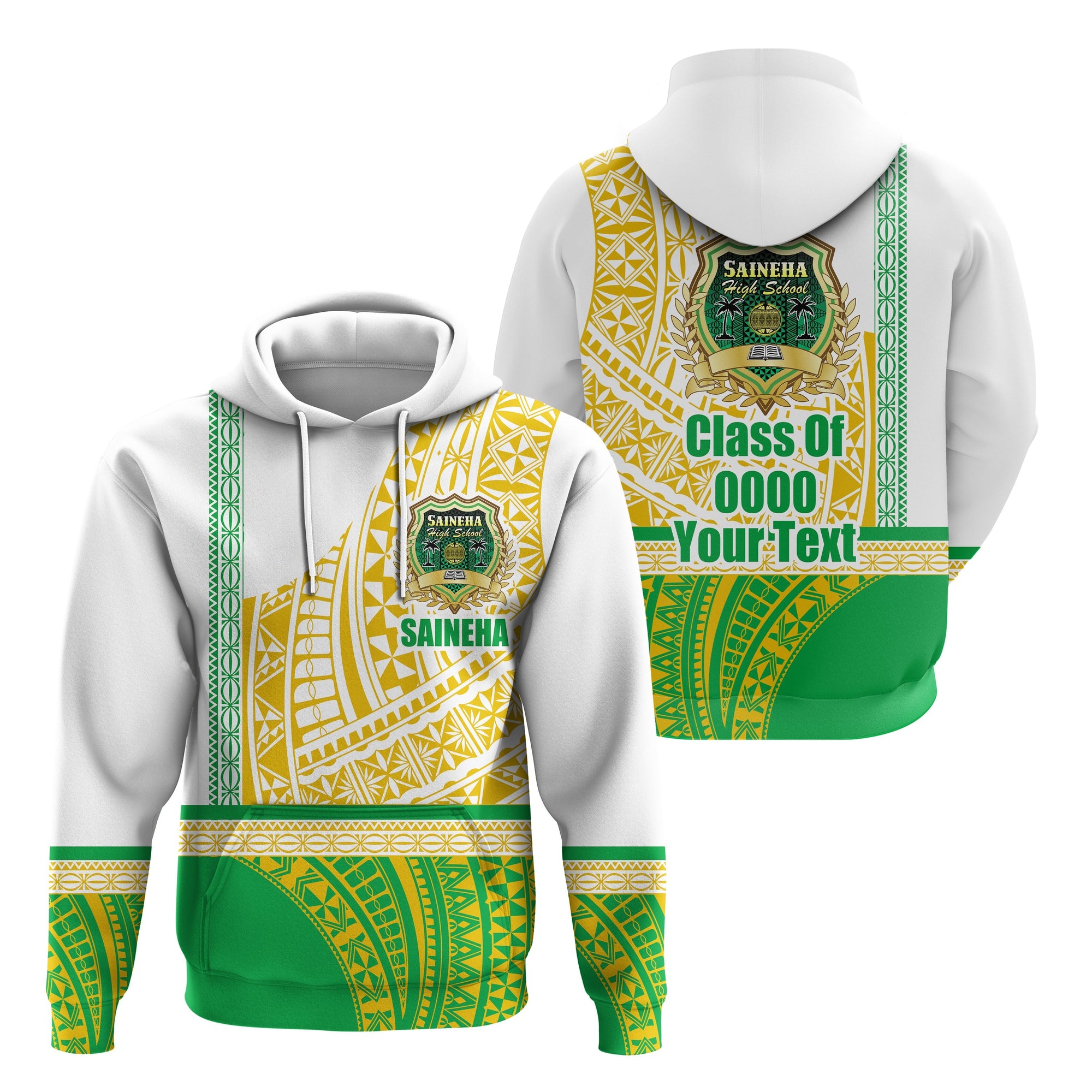 Custom Saineha Tonga Hoodie Old Style Special Class of LT16 - Wonder Print Shop