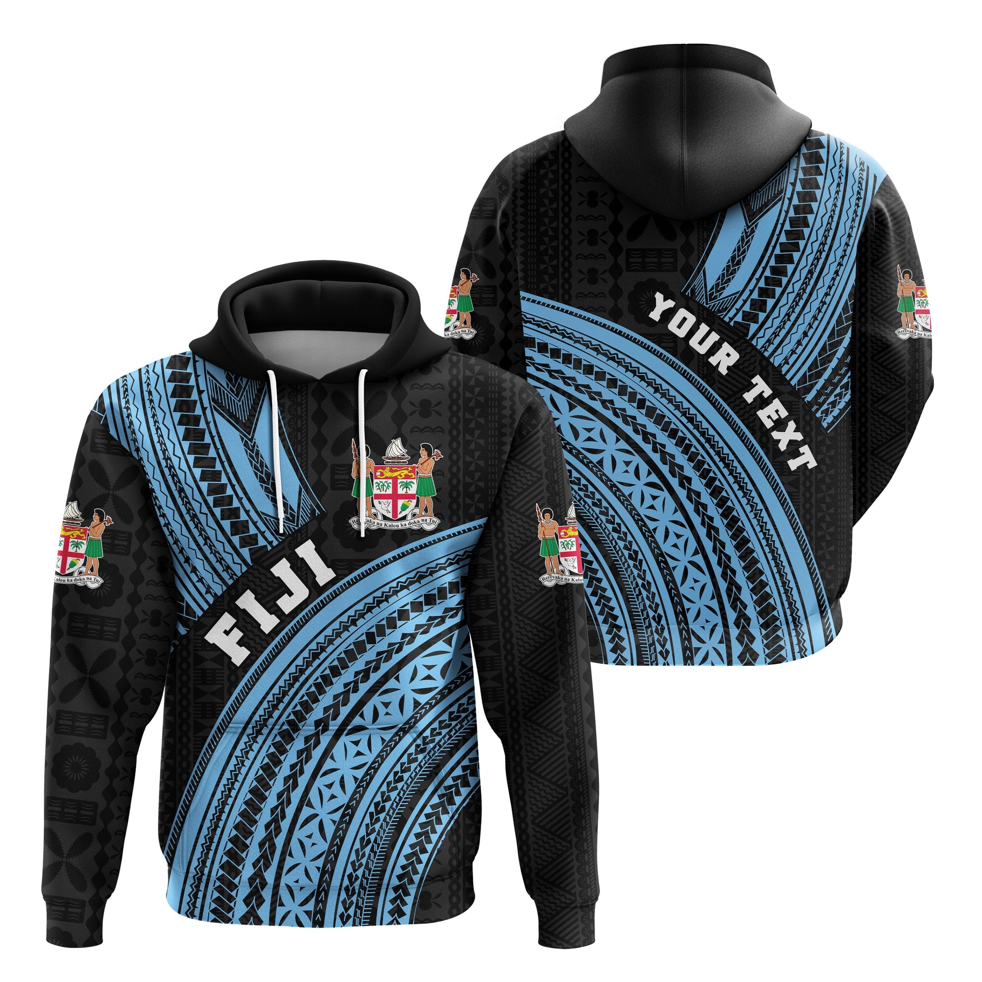 Custom Fiji Hoodie Polynesian Style LT16 - Wonder Print Shop