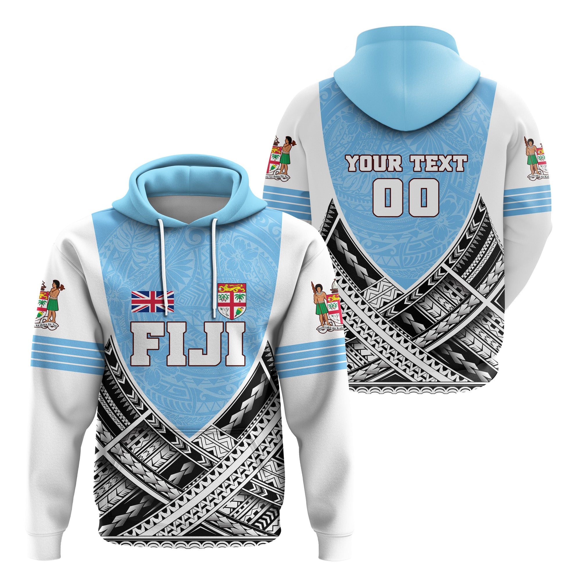 Custom Fiji Hoodie Polynesian Sport Style LT16 - Wonder Print Shop