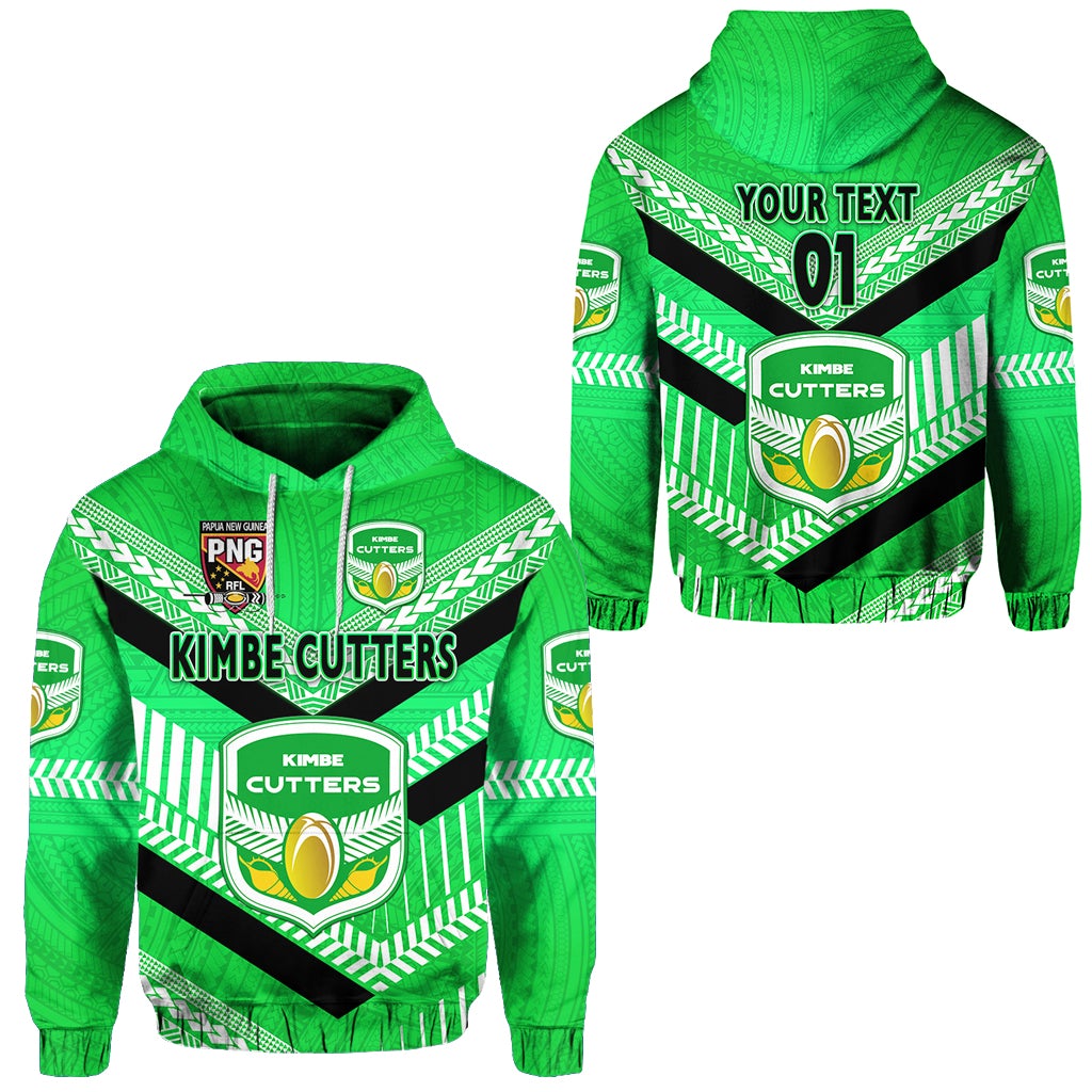 Custom Papua New Guinea Kimbe Cutters Hoodie Rugby Green, Custom Text And Number LT8 - Wonder Print Shop