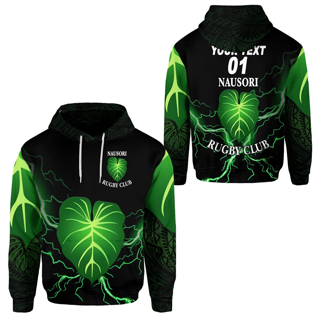 Custom Fiji Nausori Rugby Hoodie Simple Style, Custom Text And Number LT8 - Wonder Print Shop