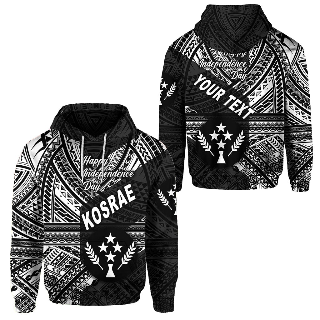 Custom FSM Kosrae Hoodie Happy Independence Day Original Vibes Black LT8 - Wonder Print Shop