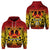 Custom Marquesas Islands Hoodie Marquesan Tattoo Simple Style Gradient Red LT8 - Wonder Print Shop