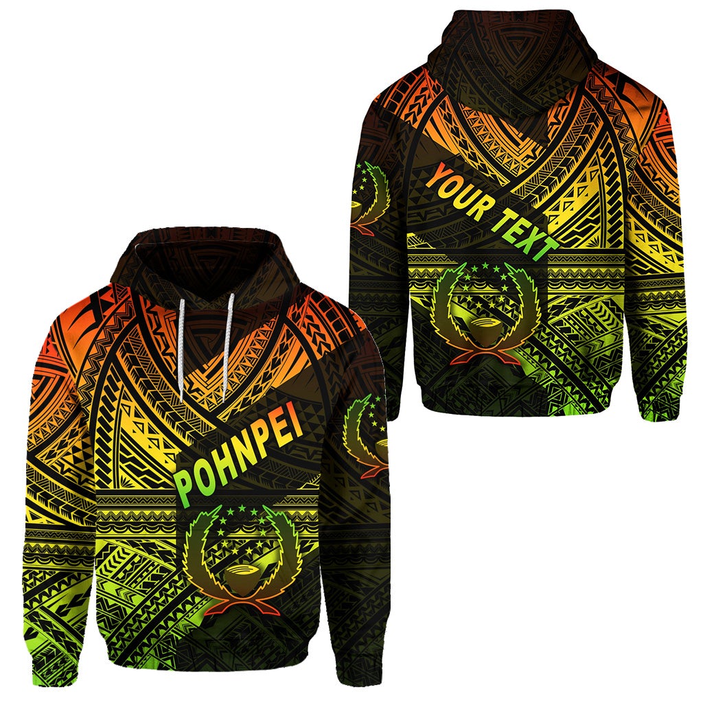 Custom FSM Pohnpei Hoodie Original Style Reggae LT8 - Wonder Print Shop