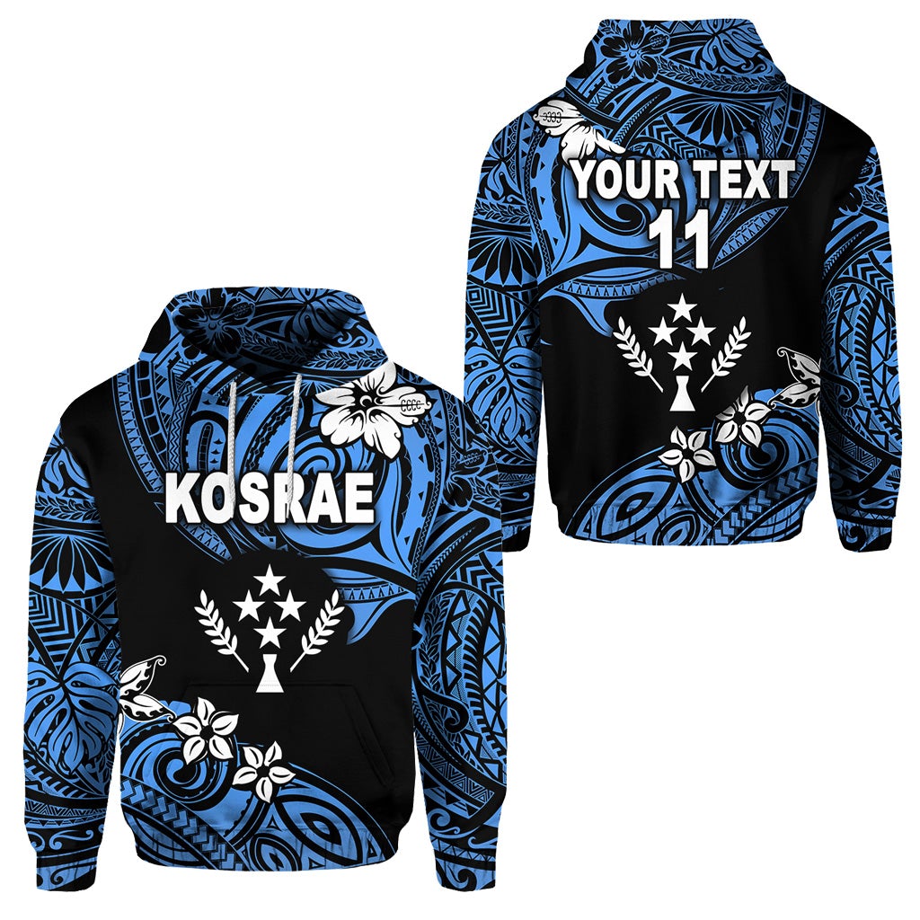 Custom FSM Kosrae Hoodie Unique Vibes Blue LT8 - Wonder Print Shop