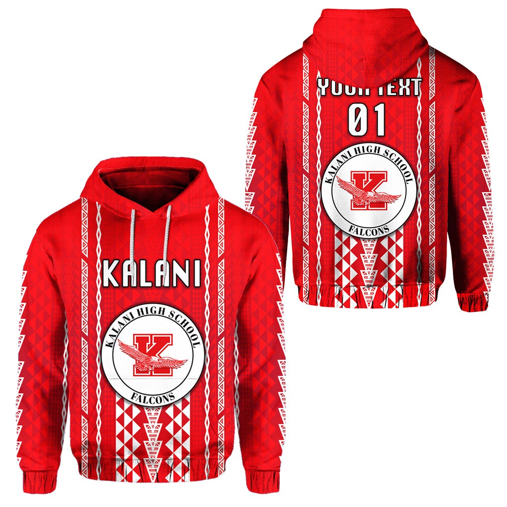 Custom Hawaii Kalani High School Hoodie Falcons Simple Style LT8 - Wonder Print Shop