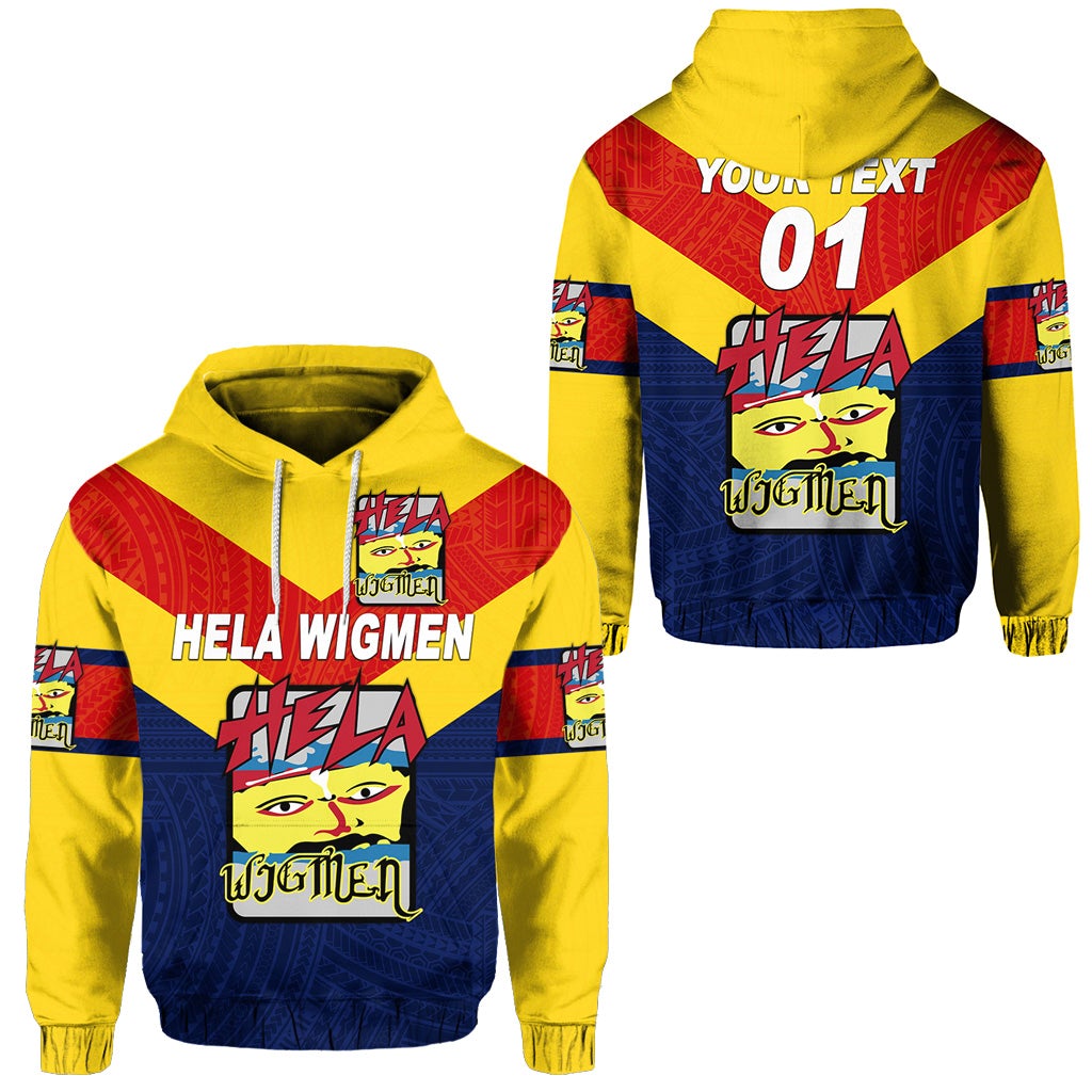 Custom Papua New Guinea Hela Wigmen Hoodie Rugby Simple Style, Custom Text And Number LT8 - Wonder Print Shop