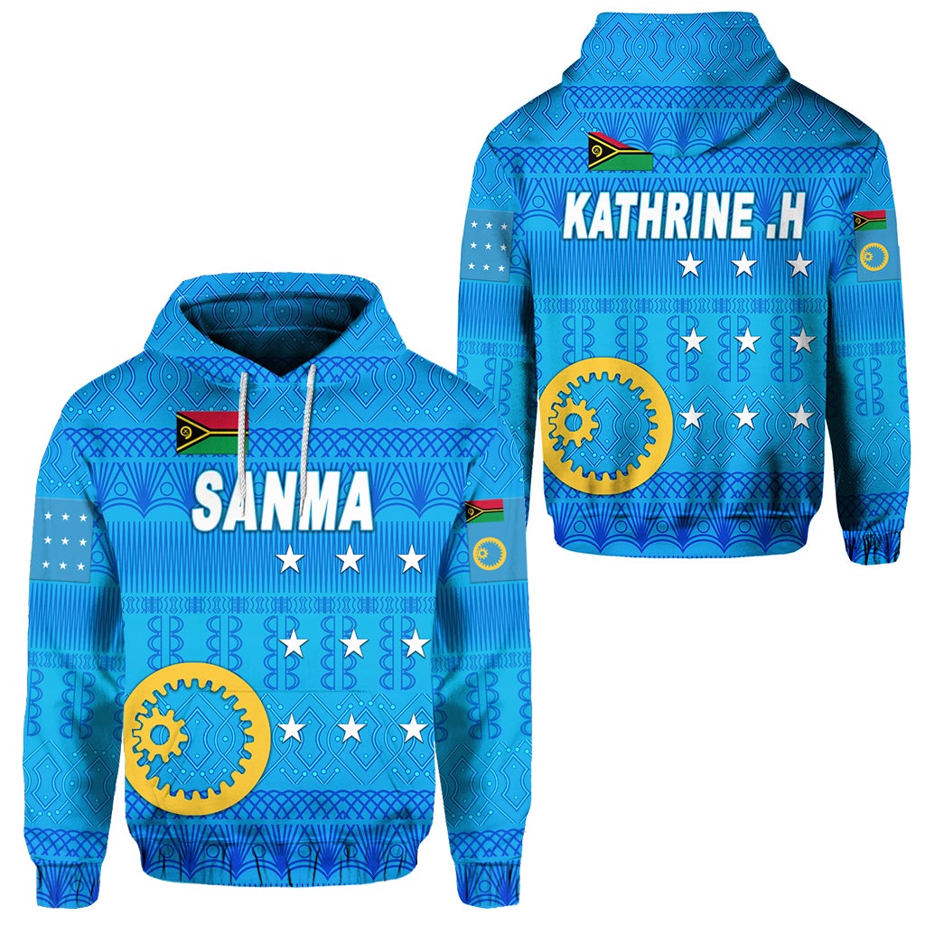 (Kathrine .H) Sanma Province Hoodie Vanuatu Pattern Traditional Style LT8 - Wonder Print Shop