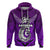 Custom Maori Aotearoa Manania Hoodie Simple Sport Style Purple LT16 - Wonder Print Shop