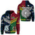 Custom Vanuatu And New Zealand Hoodie Together Blue, Custom Text And Number LT8 - Wonder Print Shop