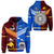 Custom Papua New Guinea And Samoa Hoodie Together, Custom Text And Number LT8 - Wonder Print Shop