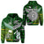 Custom New Zealand Cook Islands Hoodie Together Green, Custom Text And Number LT8 - Wonder Print Shop