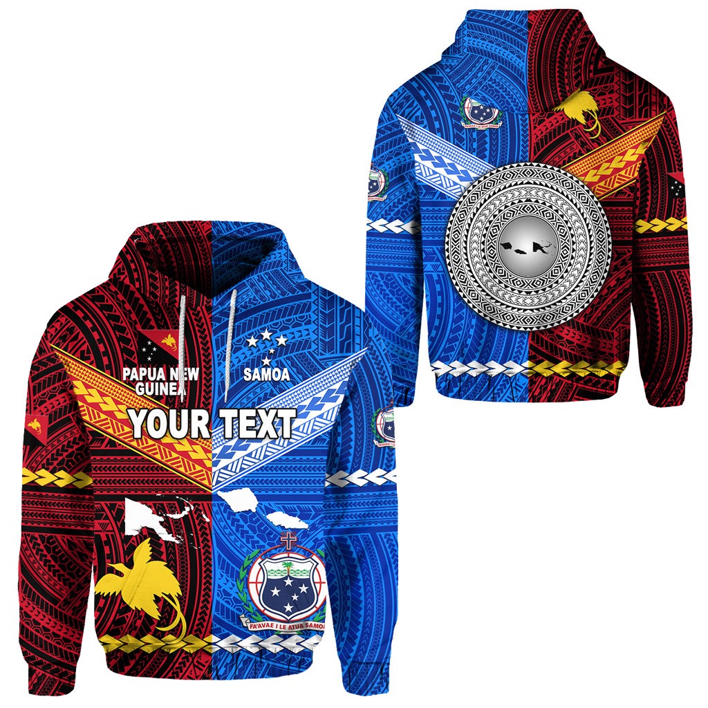 Custom Papua New Guinea And Samoa Hoodie Together LT8 - Wonder Print Shop