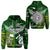 Custom New Zealand Cook Islands Hoodie Together Green LT8 - Wonder Print Shop