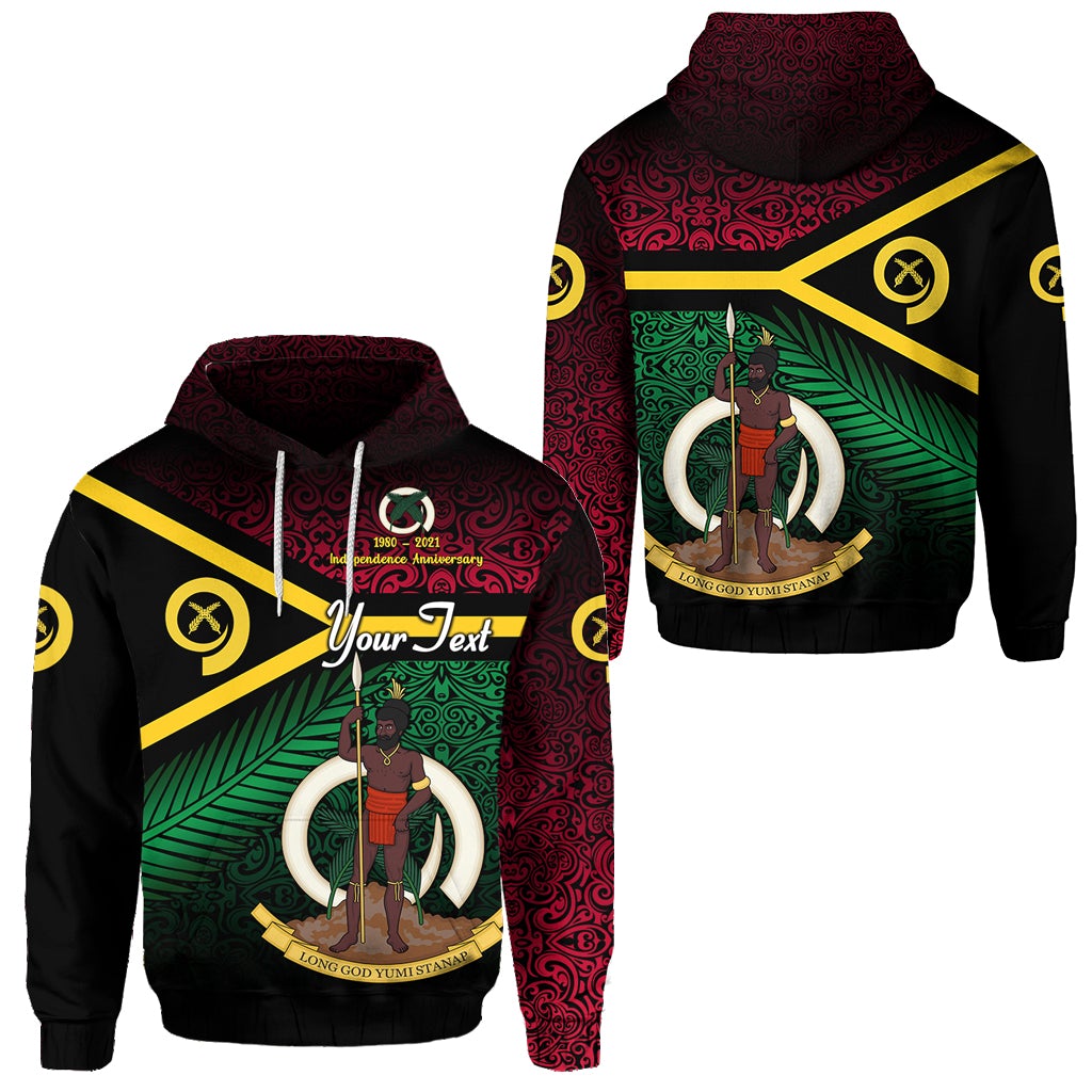 Custom Vanuatu Special Independence Anniversary Hoodie Original Flag Style LT8 - Wonder Print Shop