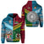 Vanuatu Fiji Hoodie Together Bright Color LT8 - Wonder Print Shop