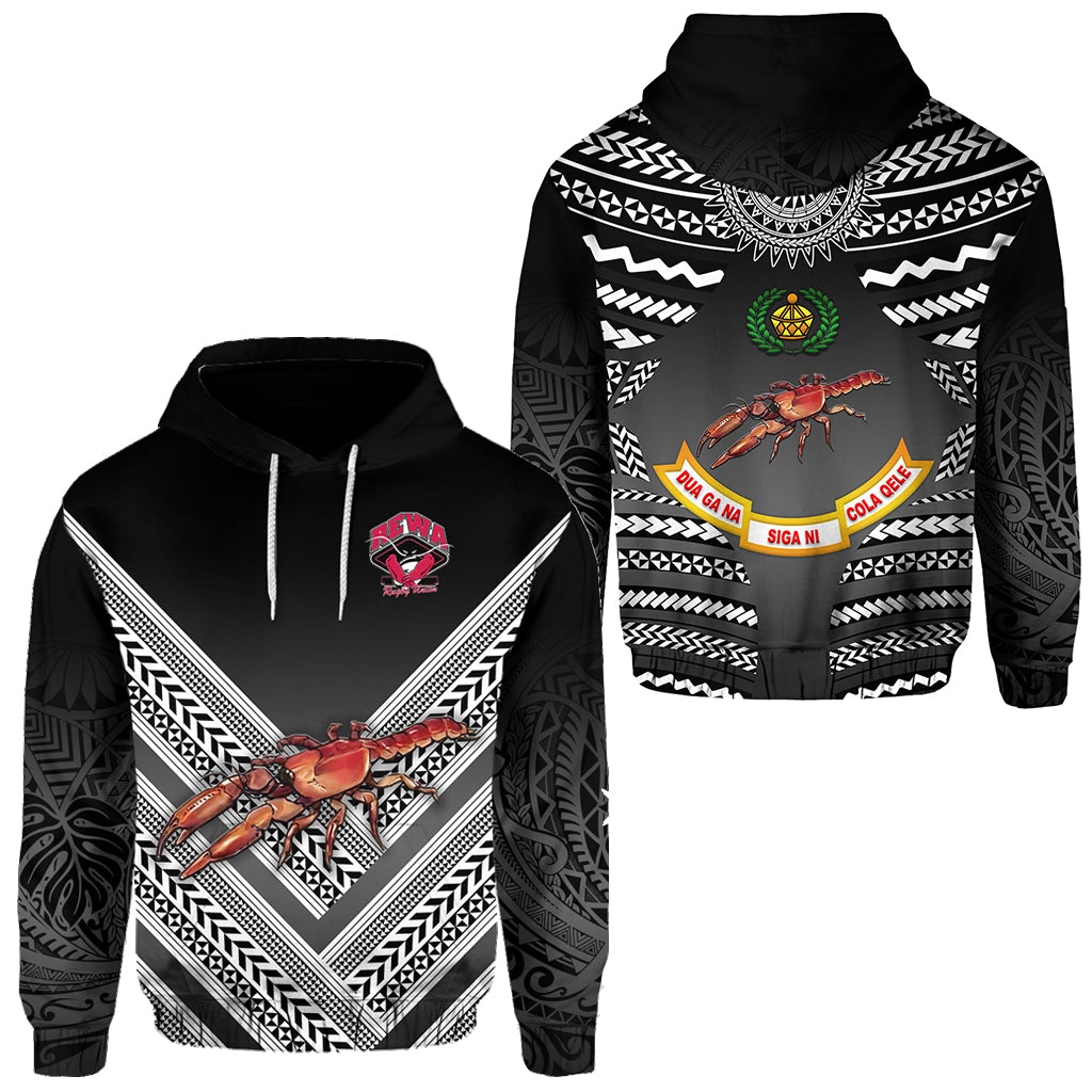 Fiji Rewa Hoodie Rugby Union Creative Style Black NO.1 LT8 - Wonder Print Shop