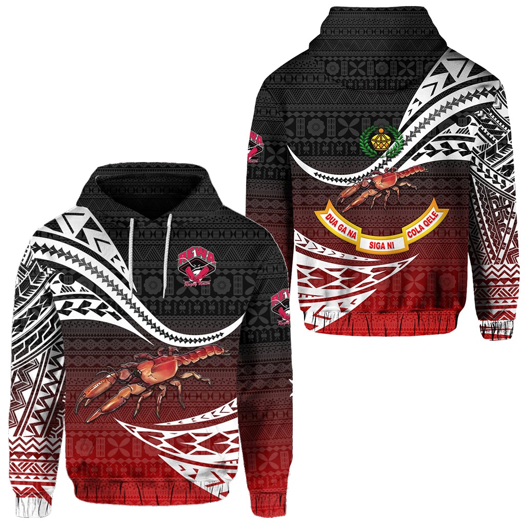 Fiji Rewa Hoodie Rugby Union Unique Version Red LT8 - Wonder Print Shop