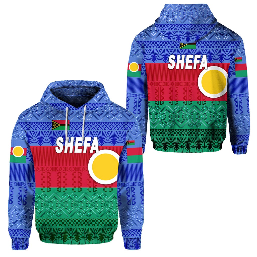 Shefa Province Hoodie Vanuatu Pattern Traditional Style LT8 - Wonder Print Shop