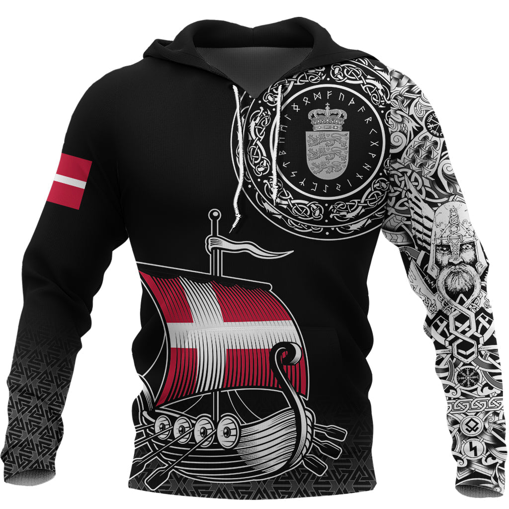 Viking Hoodie Danish Drakkar RLT12 - Wonder Print Shop