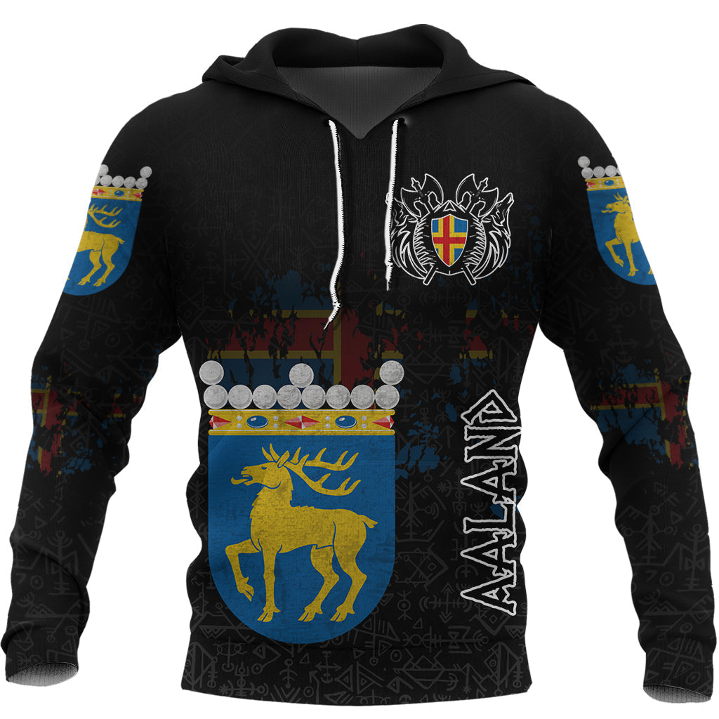 Custom Viking Iand Flag and Map Hoodie style Viking Geri and Freki RLT12 - Wonder Print Shop