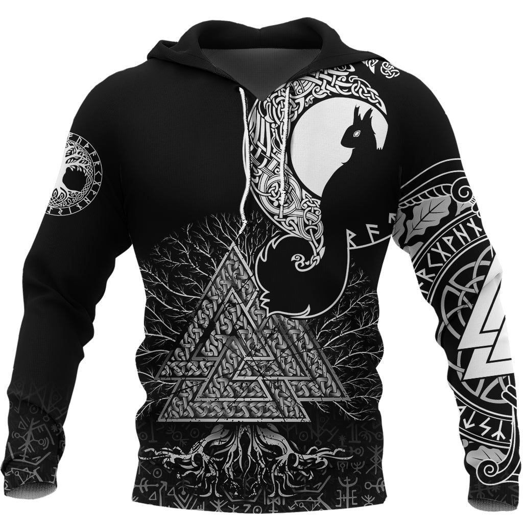 Viking Hoodie Ratatoskr RLT12 - Wonder Print Shop