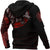 Viking Zip Hoodie - Wolf Blood Moon RLT12 - Wonder Print Shop