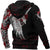 Viking Zip Hoodie - Mystical Raven Tattoo Style Blood RLT12 - Wonder Print Shop