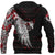 Viking Zip Hoodie - Mystical Raven Tattoo Style Blood RLT12 - Wonder Print Shop