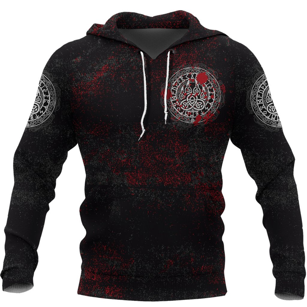 Viking Hoodie Viking Bear Claws Blood Tattoo RLT12 - Wonder Print Shop