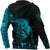 Viking Zip Hoodie - Sleipnir Odin Cyan RLT12 - Wonder Print Shop